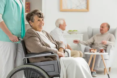 Nurse providing companion care